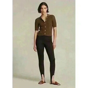 NEW! Polo Ralph Lauren Women's S Stirrup Stretch Side-Zip Legging NWT $298